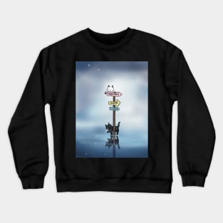 This way to Happiness Crewneck Sweatshirt